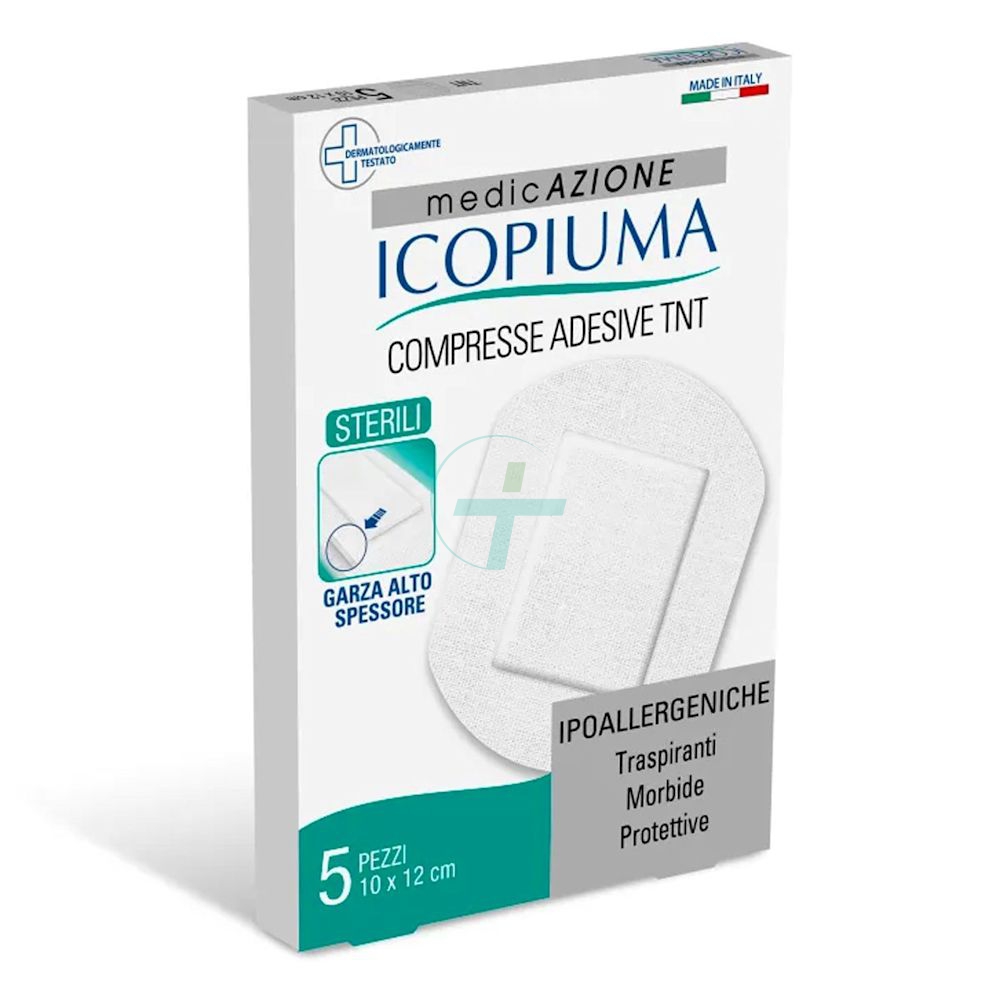 Icopiuma Compresse Adesive Tnt 10x12cm 5pz