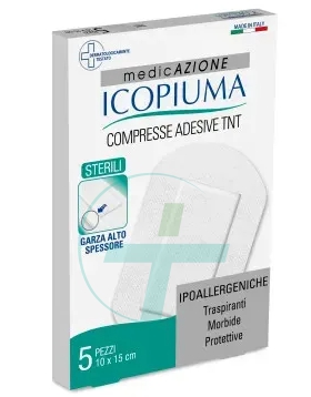 Icopiuma Compresse Adesive Tnt 10x15cm 5pz