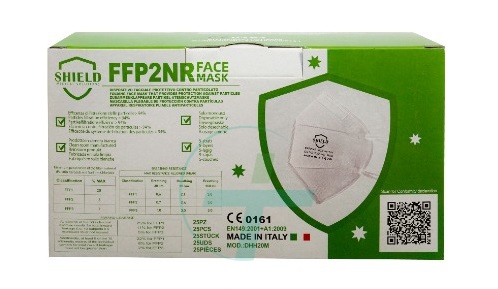 D.h.h. Shield Ffp2 Face Mask 25pz Made in Italy