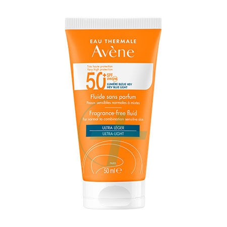 Avene Solare Fluido Ultra Leggero Senza Profumo Spf50+