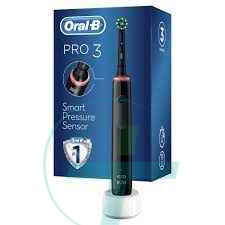 Oralb Pro 3 Black Spazzolino+2 testine ricambio