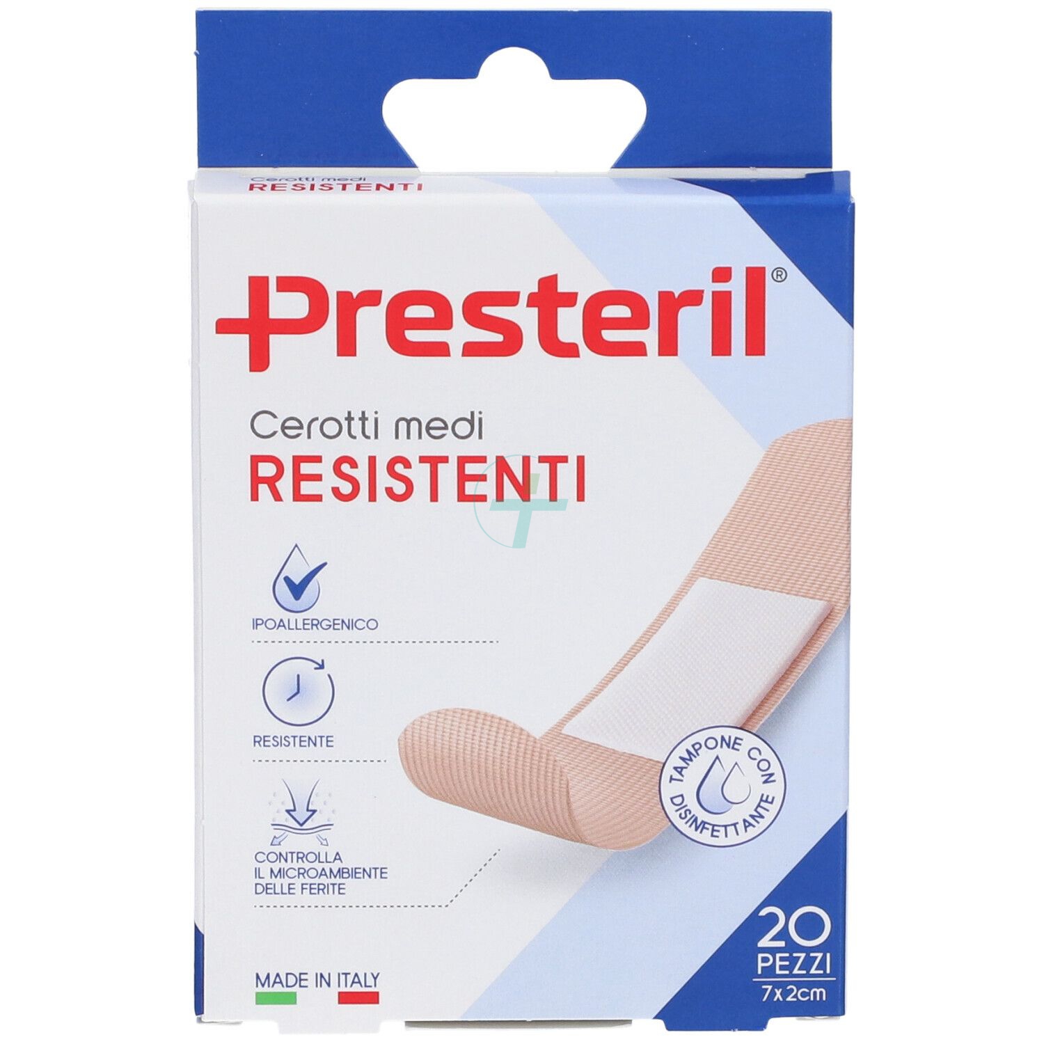 Cerotti Presteril Medi Resistenti 7x2cm 20 pezzi
