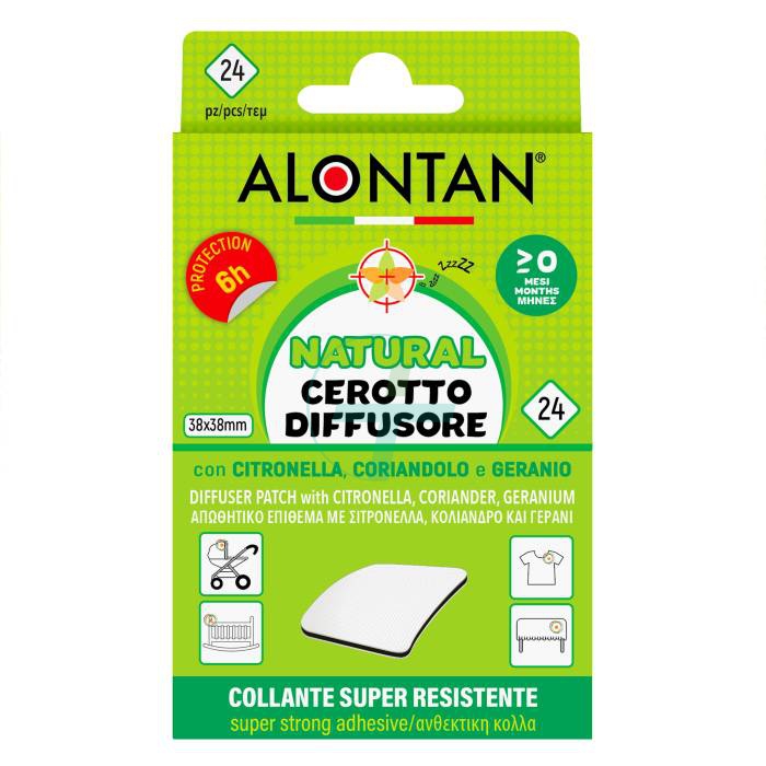 Alontan Cerotto Diffusore Natural Antizanzare 24 Pezzi